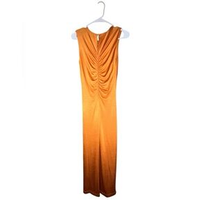 $36 H&M Golden Orange/Yellow Long Sleeveless Dress Size XS